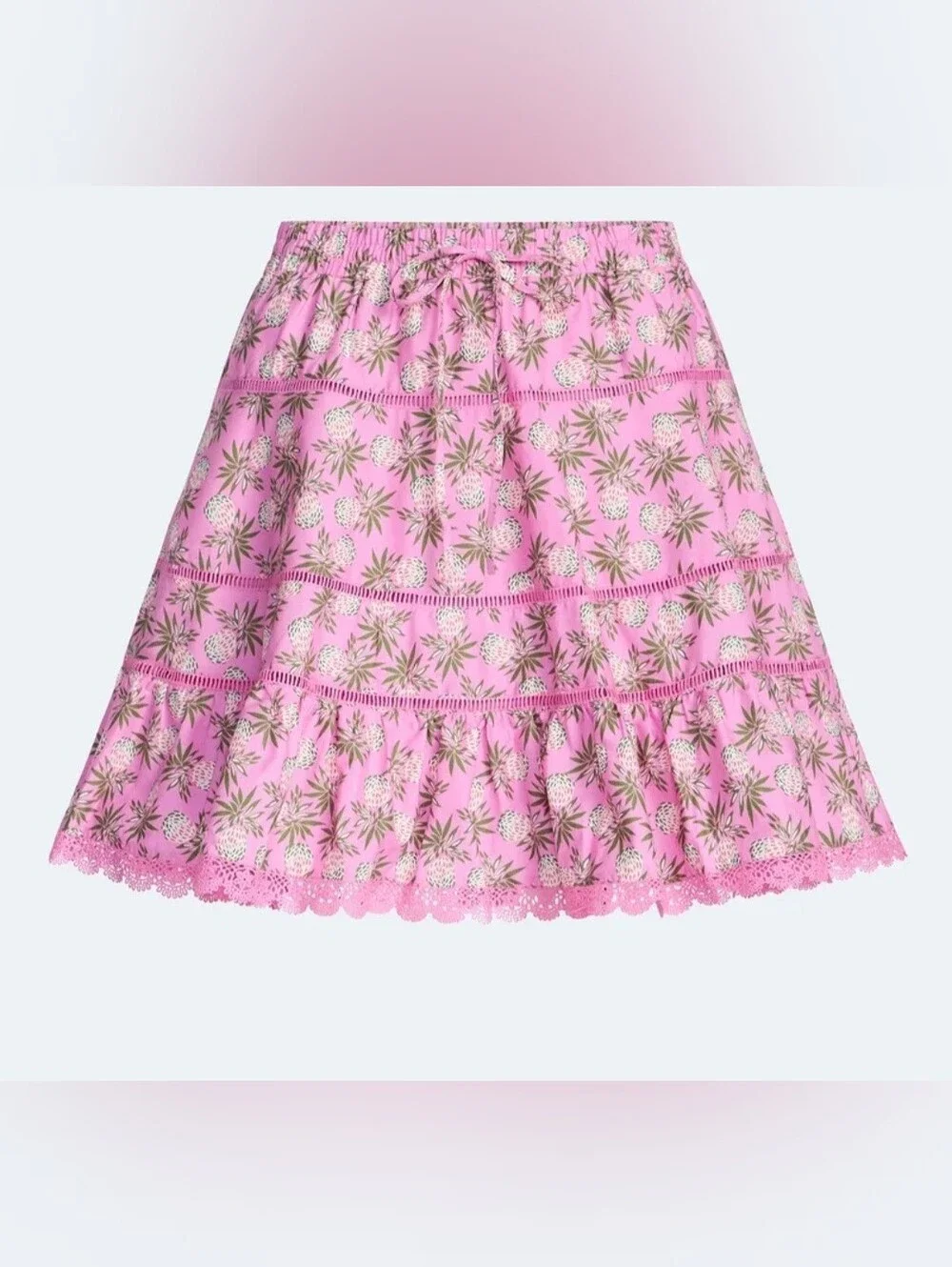 Free Assembly Women’s Plus Tiered Cotton Mini Skirt